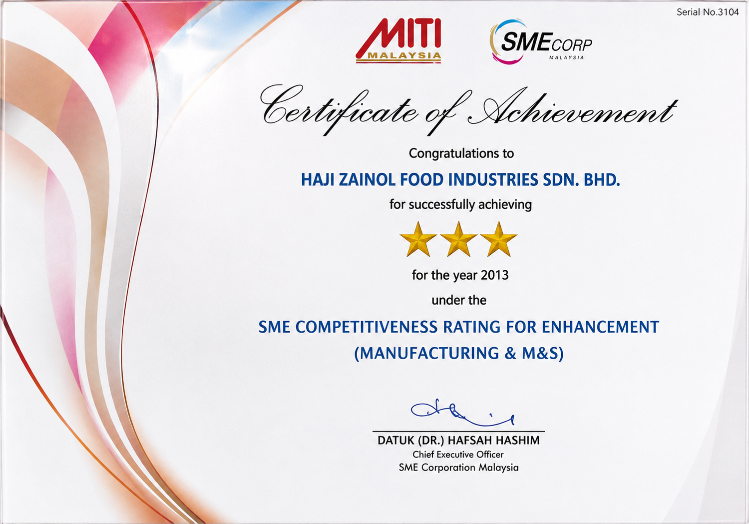 Sijil Haji Zainol